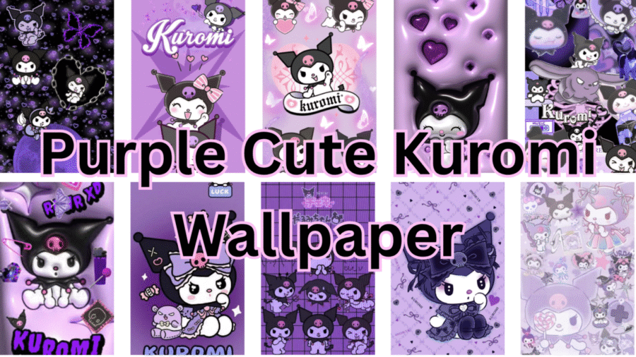 purple cute kuromi wallpaper